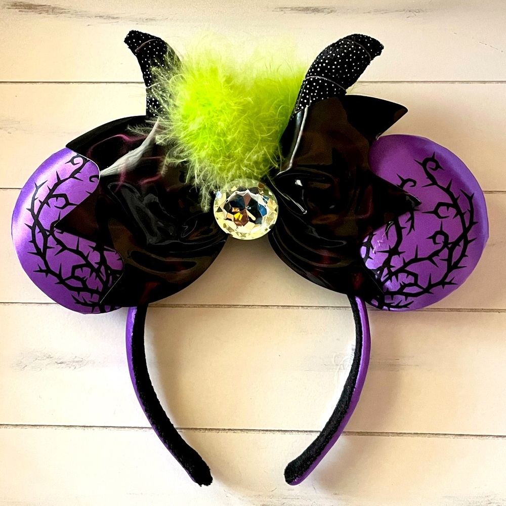 ✨ MALEFICENT Disney Parks Spellbound Minnie Mickey Ears Halloween ✨